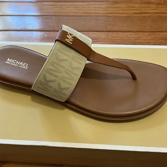 Michael Kors Women's Verity Elastic Flip-Flops - Picture 3 of 8